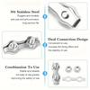 5/10Pcs M2-M8 Stainless Steel Double Post Bolt Clip Wire Rope Cable Clamp Caliper Rope Simple Grip DIY Cable Fastener