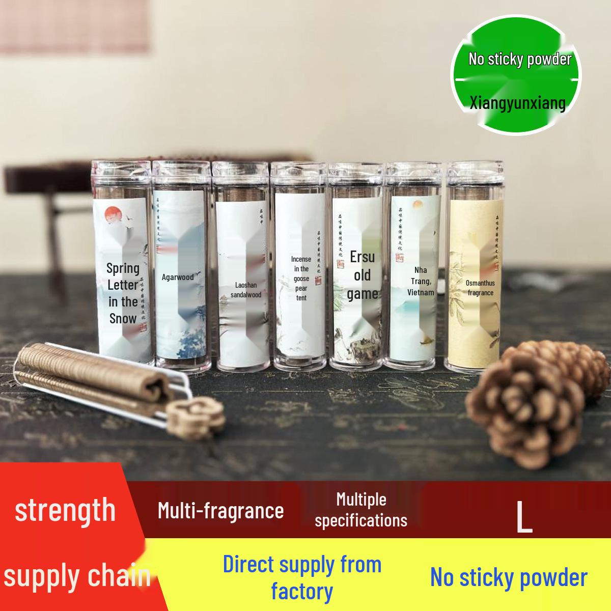 Non-Stick Xiangyun Cloud Incense Holder, 42 Coil Incense Pieces, Goose Pear Tent, Indoor Aroma Diffuser, Sandalwood, Agarwood, Douyin Favorite.