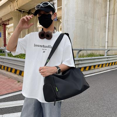 New Large-capacity Men's Shoulder Bag Casual Versatile Messenger Bag Short Trip Bag Student Campus Backpack Trendy Bag