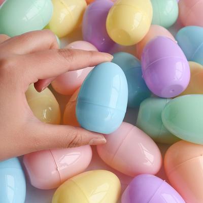 12τμχ Πολύχρωμα Πασχαλινά Αυγά Γεμιζόμενα Συσκευασία Καραμελών Δώρου Κουτί Παιχνίδι Κυνηγιού Πάσχα Σκηνικά Πάρτι Πάσχα Διακόσμηση Σπιτιού Πλαστικό Άδειο Αυγό