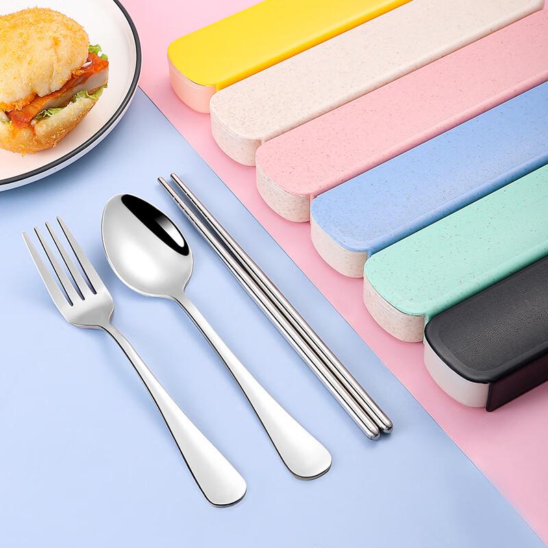 Changbaosen Portable Stainless Steel Cutlery Set 10 Sets