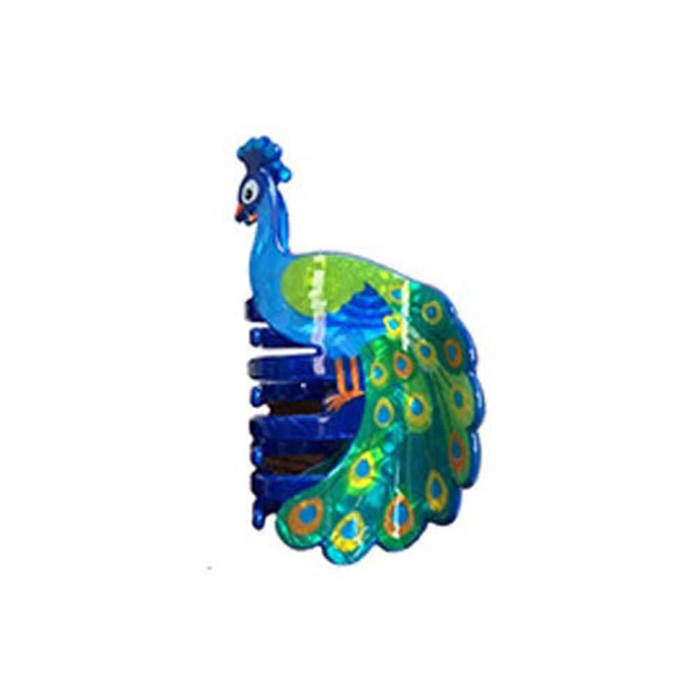 

Creative PVC Cute Bear Hair Claw Peacock Squirrel Cartoon Animal Shark Clip Swan Korean Style Acrylic Hair Claw Female