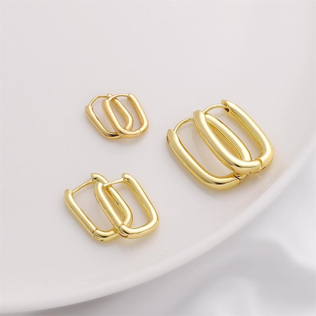 14K/18K Gold-Filled Copper Hollow Cone Ear Cuffs DIY Earrings Jewelry Accessories