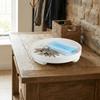 Nordic Style Round Storage Tray Minimalist Simple Jewelry Display Tray Plastic Household Desktop Sundries Organizer Bathroom