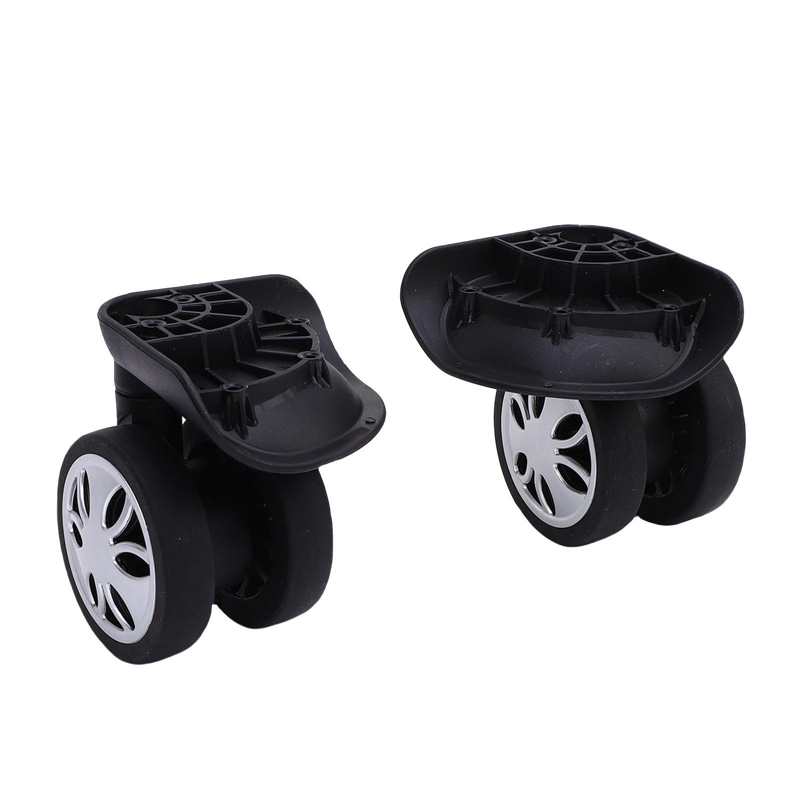 

1 пара колес для багажа, чемодана, АБС, бесшумные, универсальные, для путешествий, сменные колеса, ролики для самостоятельного ремонта