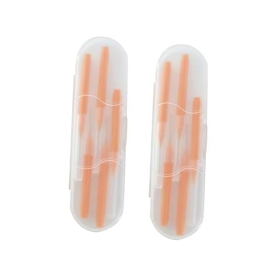 GLEAVI 10 Pieces Mini Cleaning Brush Orange Cleaner Portable Brush Orange Straw Hydro Flask Straw Hole Gap Cleaning Brush Shower Nozzle Dust Cleaning