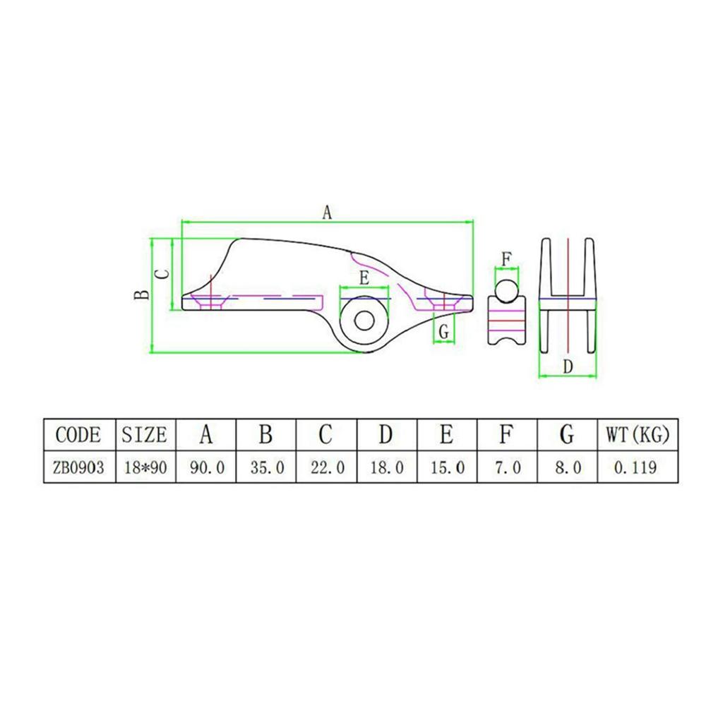 Rope Clamp Cleat Hardware Boats Anchor Cleats Boat Cam Cleat Stainless Steel Marine Accessories Boat Clamp Cleat Rope Line Clamp