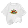 Summer Kids T-Shirt Pure Rubik's Cube Print Round Neck Boys Girls Short Sleeve Casual Cool Hip-Hop Short Sleeve T-Shirt
