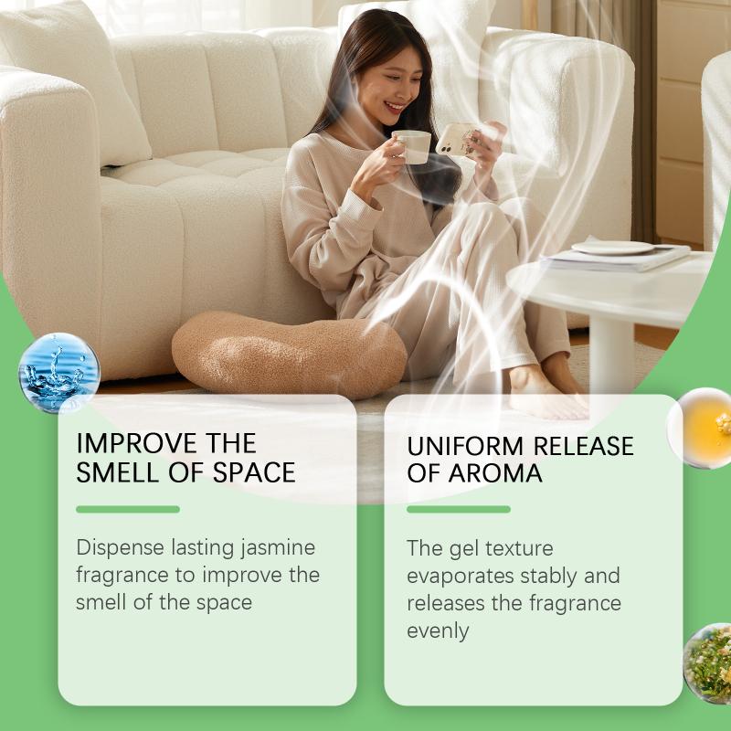 Jue Fish Air Freshener Jasmine Scent Home Car Odor Remover Long Lasting Fresh Smell for Indoor Room Use