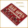 Vintage Red Pub Metal Tin Sign Wall Decor
