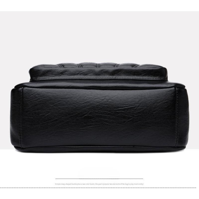 Luxury Branded Designer Soft Leather Crossbody Handbag with Adjustable Strap and Multiple Pockets