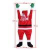 Marry Christmas Santa Claus Hanging Doll Window Navidad Christmas Tree Ornament Xmas Outdoor Door Wall Decoration New Year