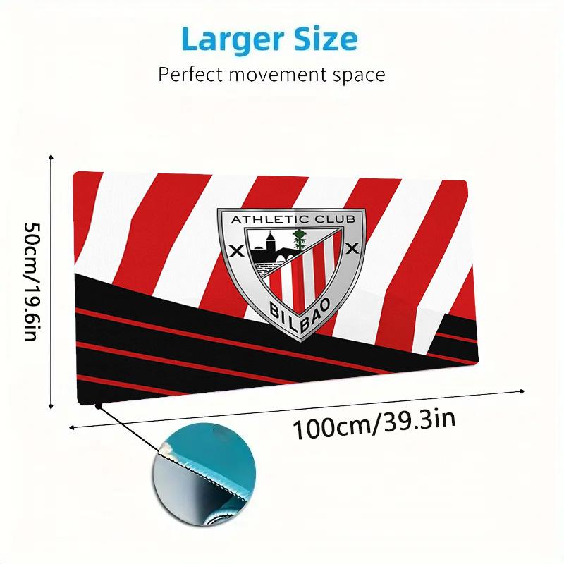 Athletic Bilbao Color Mouse Pad Large Gaming Table Cushion Non-slip Laptop Tablet Big Mousepad XXL Mat Mini PC Playmat With Lock Edge