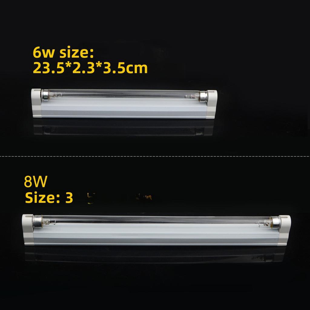 T5 ultraviolet disinfection lamp ultraviolet sterilization lamp household mite sterilization lamp UVC disinfection lamp with ozone 8W 220V lamp