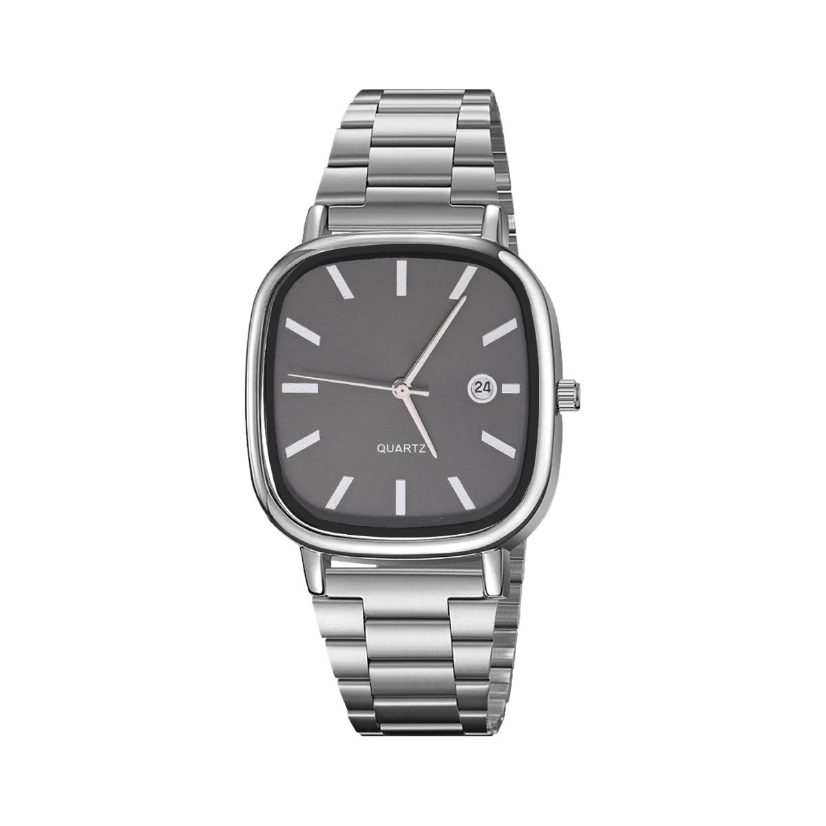 

Fashionable and Light Luxury Square Dial Alloy Strap Women s Quartz Watch, Suitable for Daily Wear, Christmas Gift серебряный
