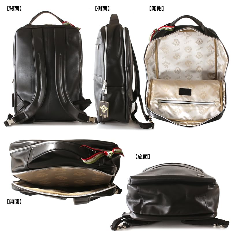 Orobianco PUNTUALE SAFFIANO Backpack Made in Italy with Premium Genuine Saffiano Leather and Laptop Lightweight and this versatile backpack is perfect