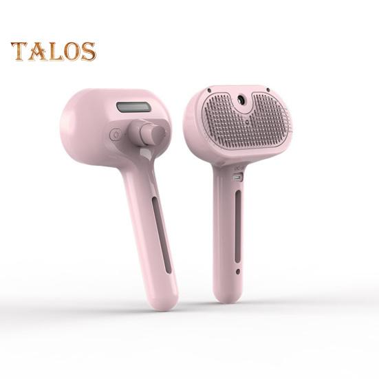 Dampfbürste für Katzen zum Haaren, wiederaufladbarer Sprühkamm zur Haarentfernung mit Wassertank und Entriegelungstaste, dampfende Haustierpflegebürste für Katzen und Hunde