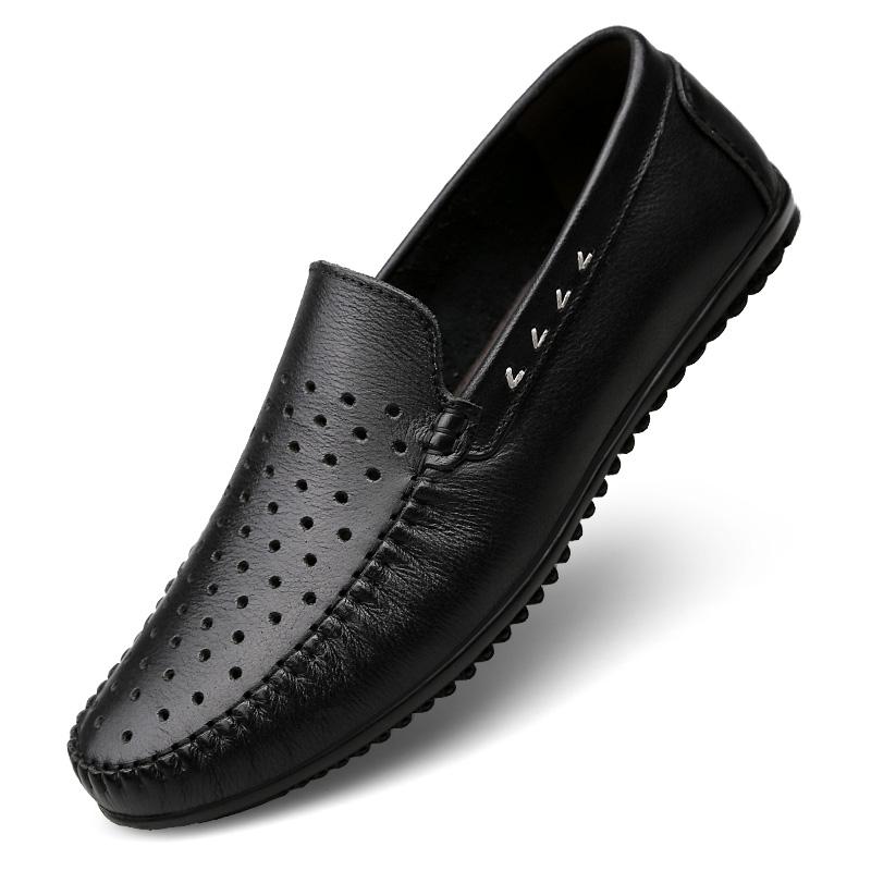 Fashion New Spring Casual Genuine Leather Suede Loafer Shoes Mens Soft Trends Shoes Business Dating Loafers Formal Party Shoes Big Size