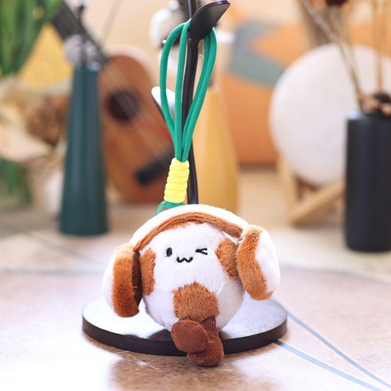 13Cm New Emoticons Ball Sports Plush Doll Keychain Simulation Dreadlocks Soccer Basketball Plush Pendant Bag Charms Toy