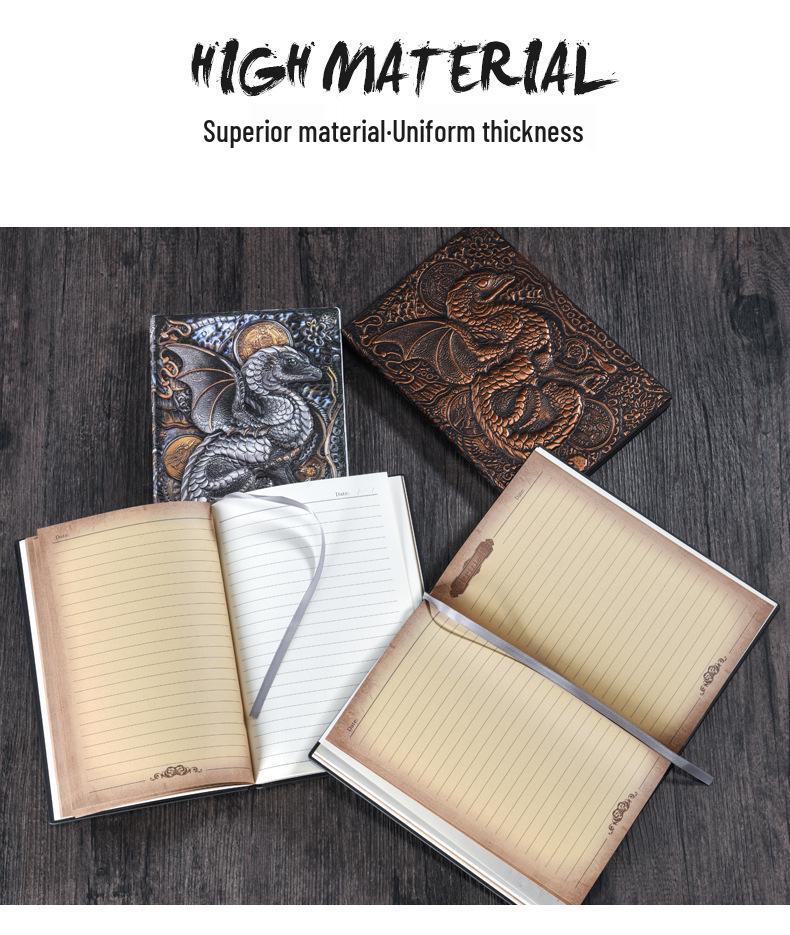 Flying Dragon Embossed Commemorative Writing Notebook Collection