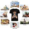 Tribal Tiger Totem Girl Graphic Print Casual Top Pure Cotton T-shirt