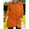 Women's long-sleeved round-neck T-shirt, suitable for spring, autumn and winter seasons. It has pockets and print designs. machine washable.