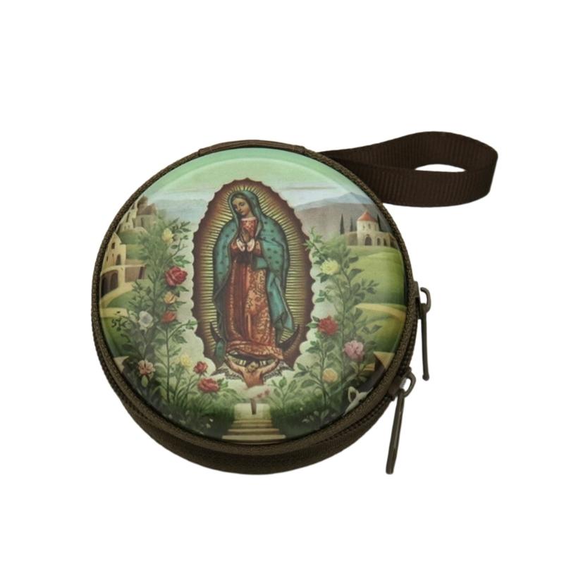 Catholic Rosary Pouch Religious Jewelry Storage Box Coin Purses Rosary Prayer Bag Religious Jewelry Storage Box Gift