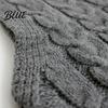 Knitted Waistcoat Pure Color Sleeveless Sweater Vest Warm Trendy Women Twist for Daily Wear Top