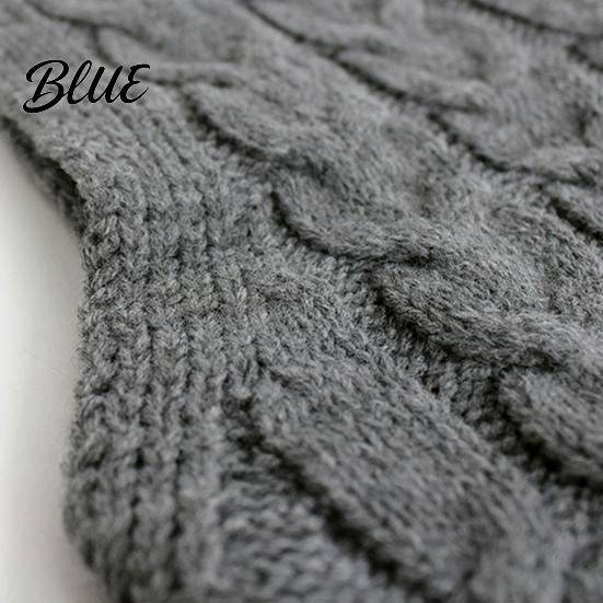 Knitted Waistcoat Pure Color Sleeveless Sweater Vest Warm Trendy Women Twist for Daily Wear Top