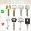 50 Pack Colored Key Covers with Labels - Silicone Key Identifier Caps for Home & Office Organization, Fits Standard House Keys, 10 Colors
