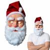 Kapuze mit Bart für die Weihnachtsfeier, Halloween-Kostüm Kopfbedeckung