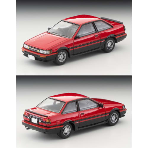 Tomytec Tomica Limited Vintage Neo 1/64 Scale LV-N304a Toyota Corolla Levin 2-Door GT-APEX 1985 Red/Black Finished Model