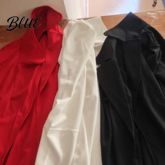 Cardigan Suit Jacket Women Coat Lapel Long Sleeve Solid Color Versatile Open Front Slim Fit Business Outerwear