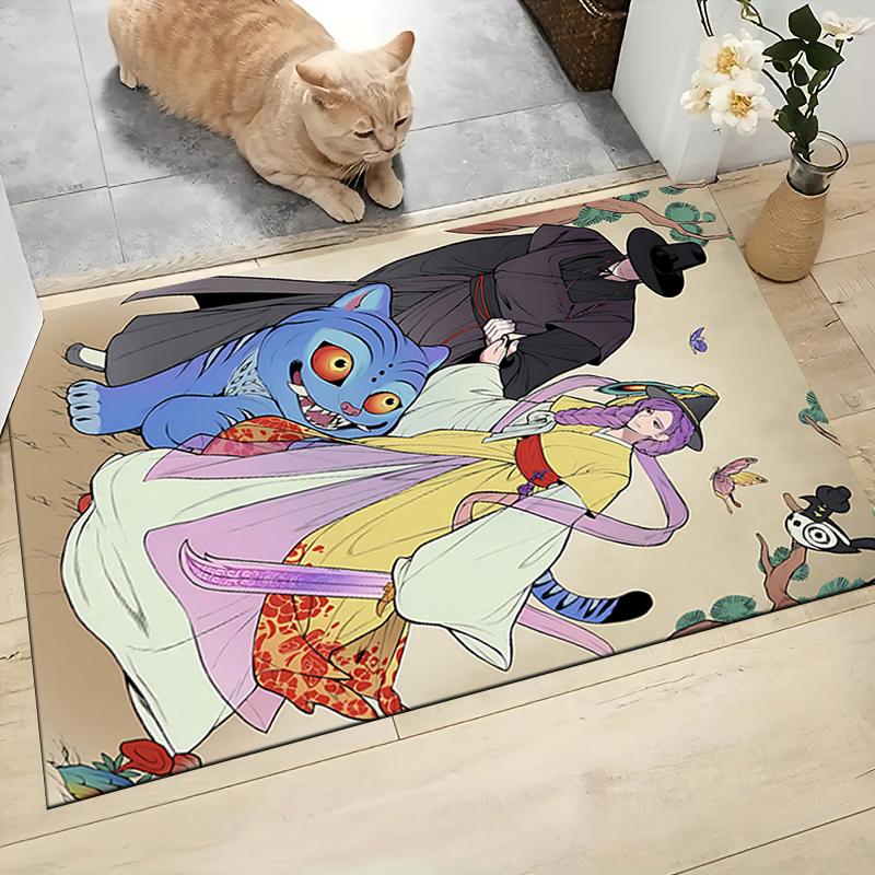 1Pc Fantasy Anime Character Carpet Rug Customizable Soft Washable Antislip Home Living Room Sofa Mats Personalized Rug 0917201