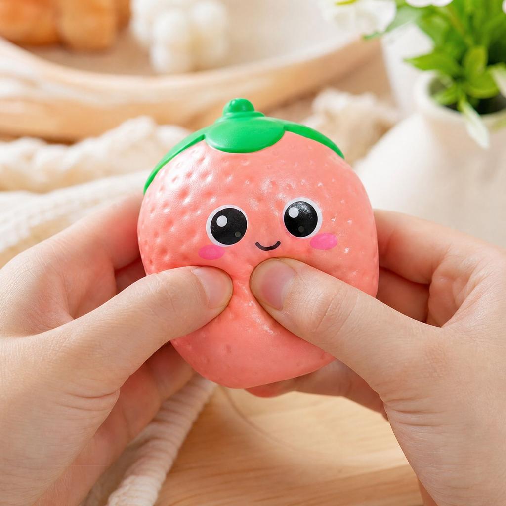 Cute Cream Strawberry Toy, Random Color, Toy for Party Favors and Gifts
