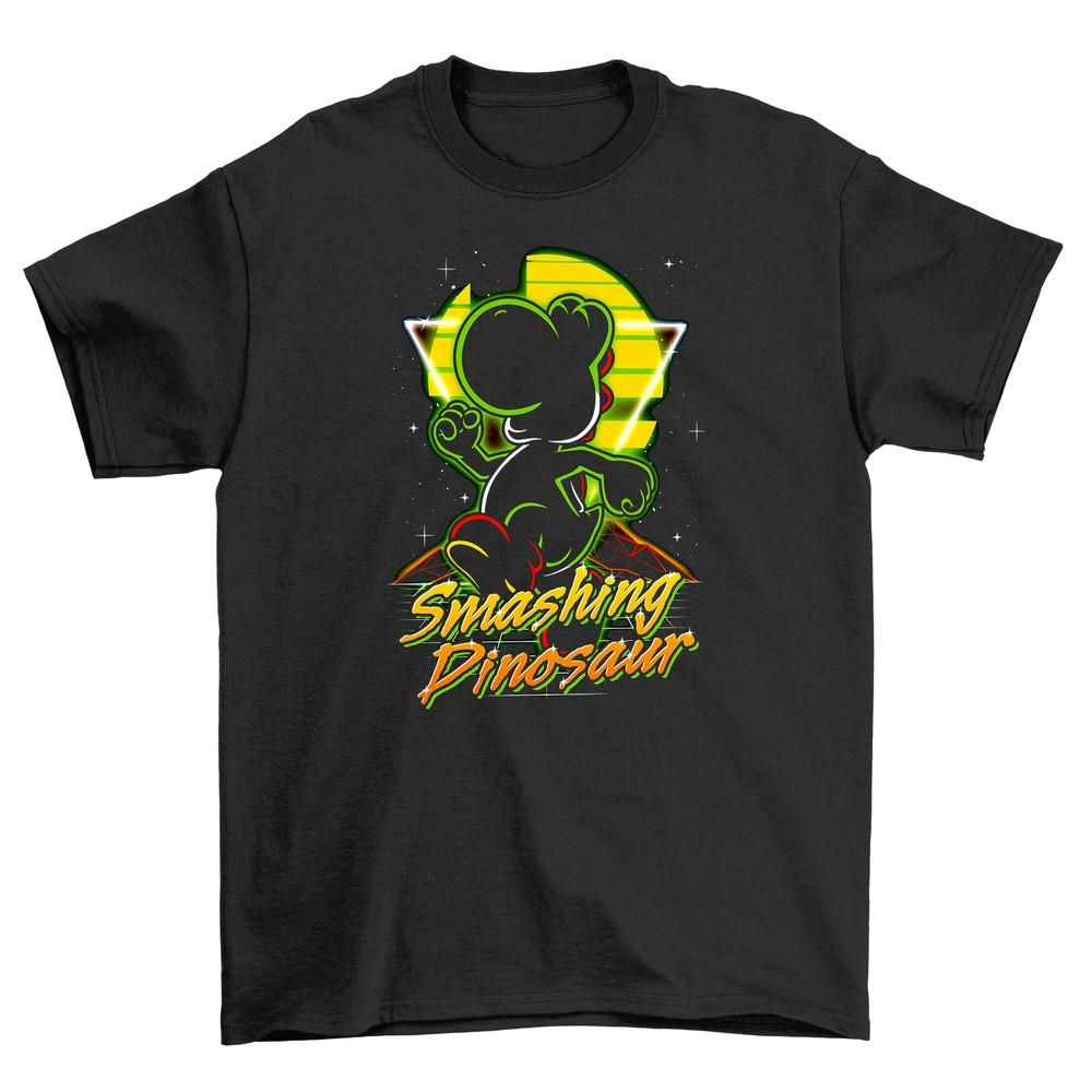 

Smashing Dino Funny Dinosaur T-Shirt - Roar with Laughter! Unisex Design, 100% 4XL