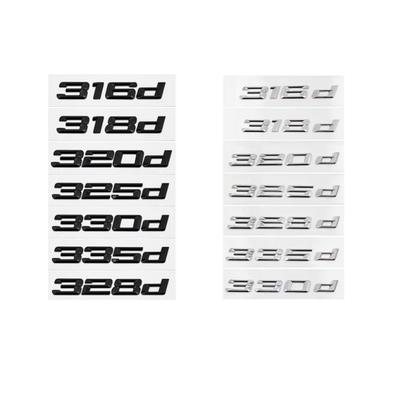 3D ABS 316d/i 318d/i 325d/i 328d/i 330d/i 320d/i Emblem Buchstaben Aufkleber Auto Kofferraum Abzeichen Für E90 E46 E36 F30 F31 Zubehör