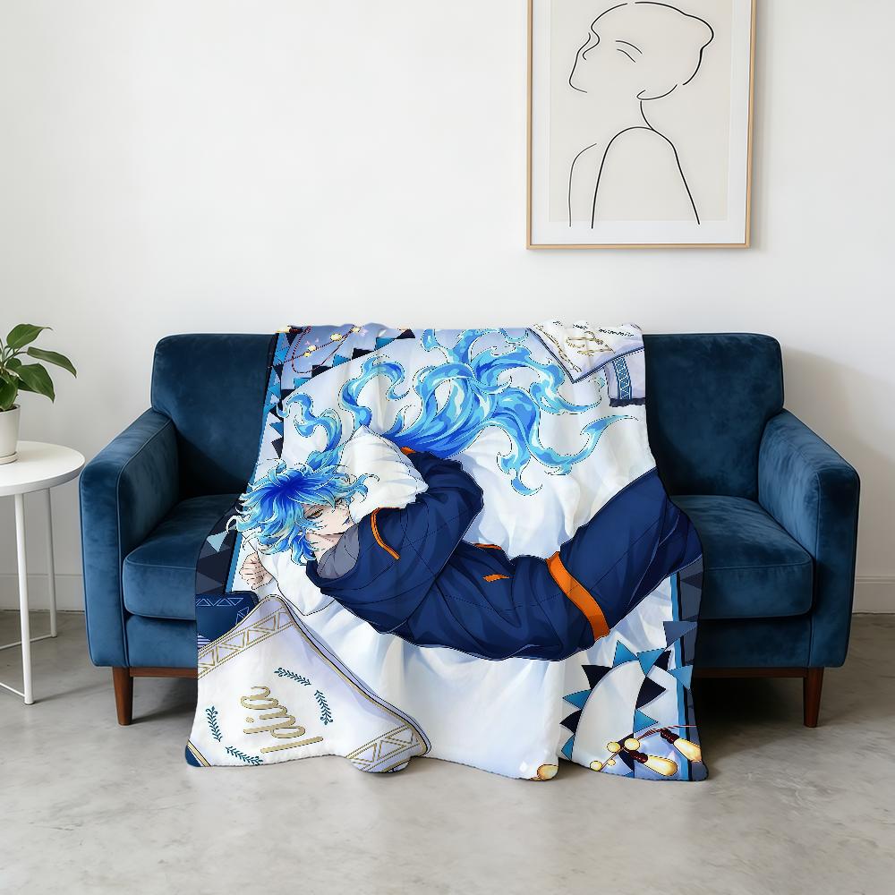 Blanket Super Warm Comfortable Plush Anime Throw Blanket Child Game Home Sofa T-Twisted-Wonderland Bedroom Gift