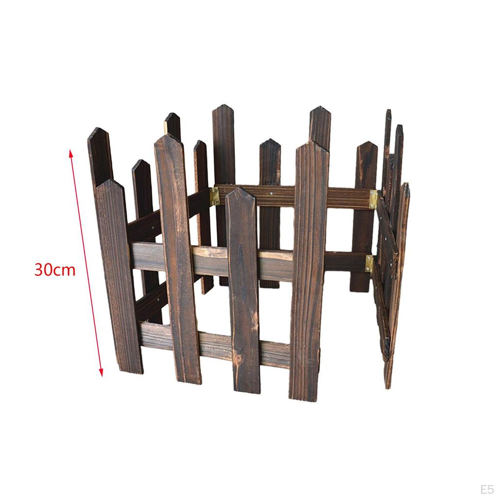 Elegante Houten Tuinrandhek voor Buitenlandschapsarchitectuur