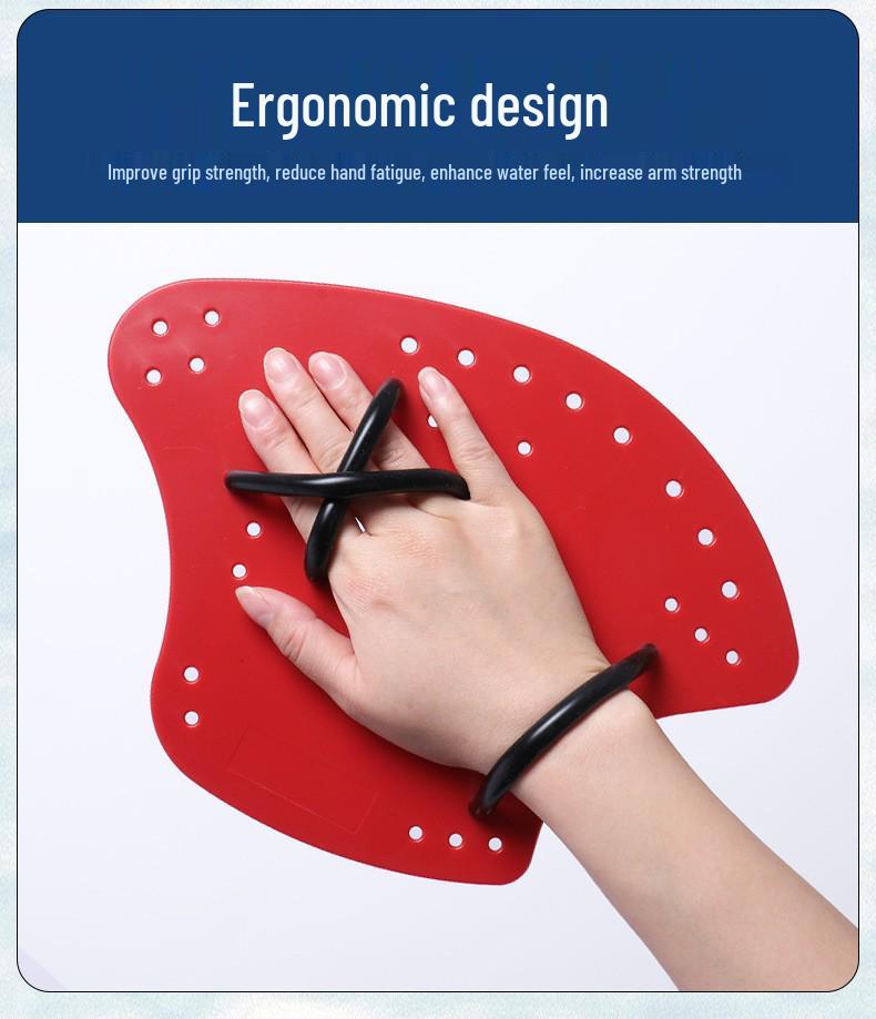 Axe-Style Sculling Hand Paddles for Adult and Child Swimming Training