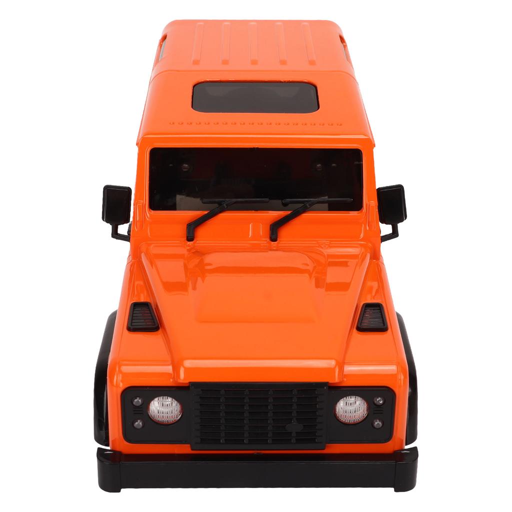 RC Car Body Shell with Connecting Rod 144mm Wheel Base RC Car Shell Spare Parts for 1 16 1 24 Climbing Car Orange