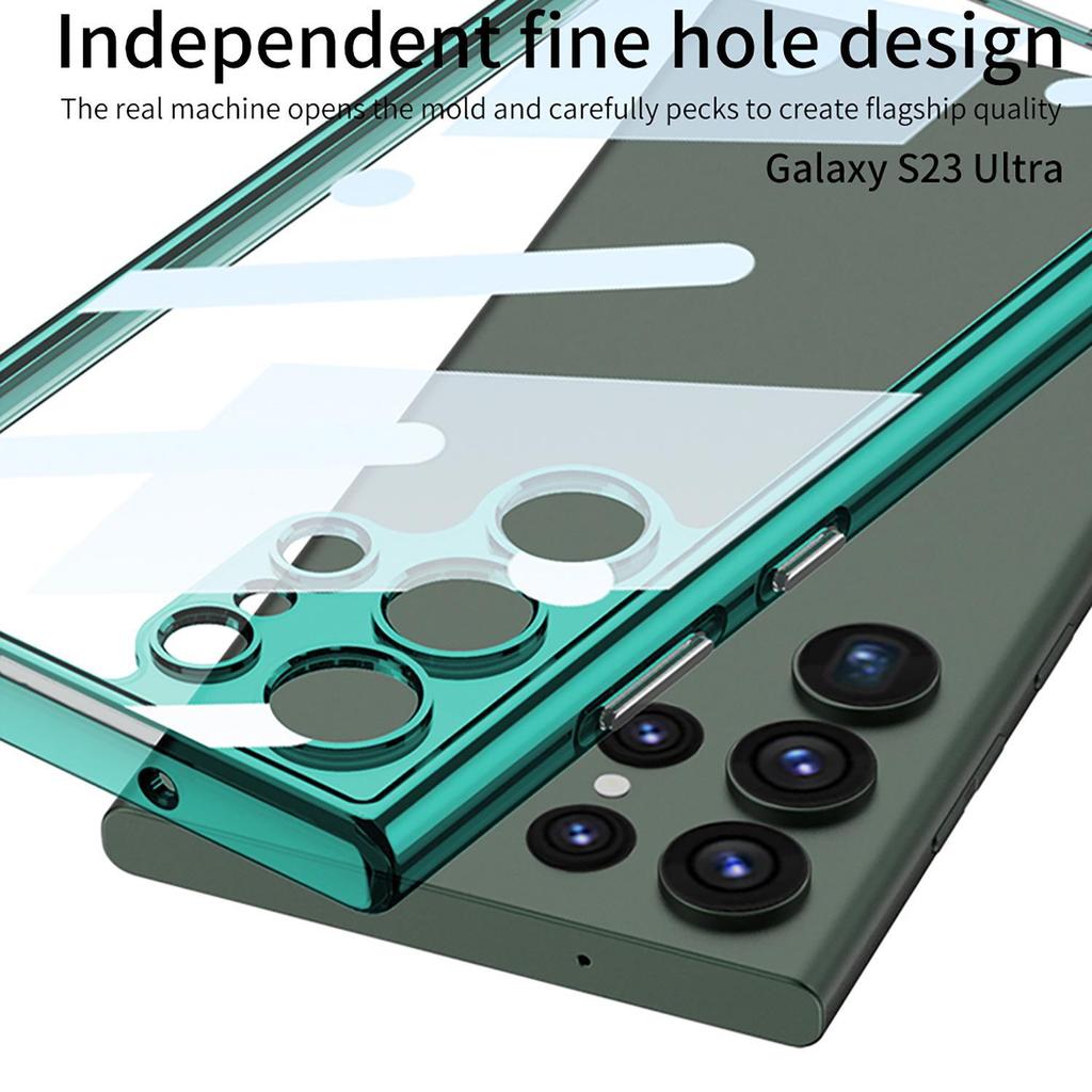Samsung S23 Ultra Case: Four-Corner Anti-Fall, Transparent Creative PC, High-Definition Back Panel