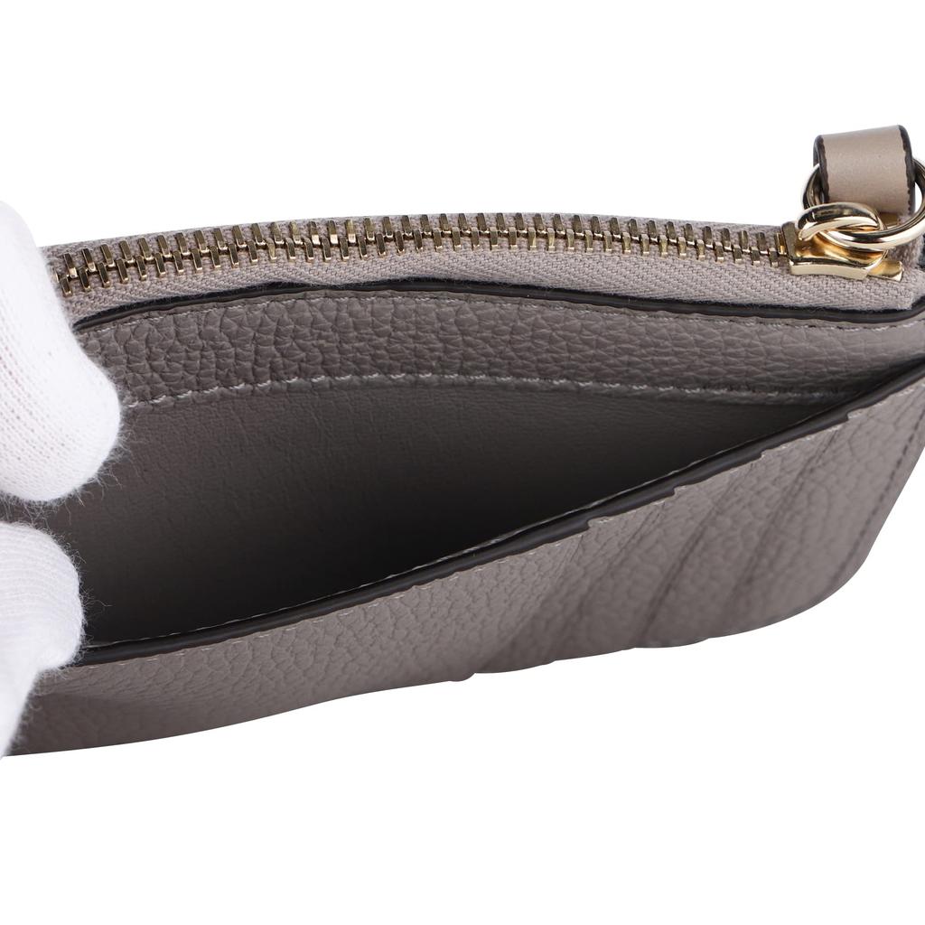 Chloe Card Case CHC21WP944F57 053 Leather Wallet Gray [Used]