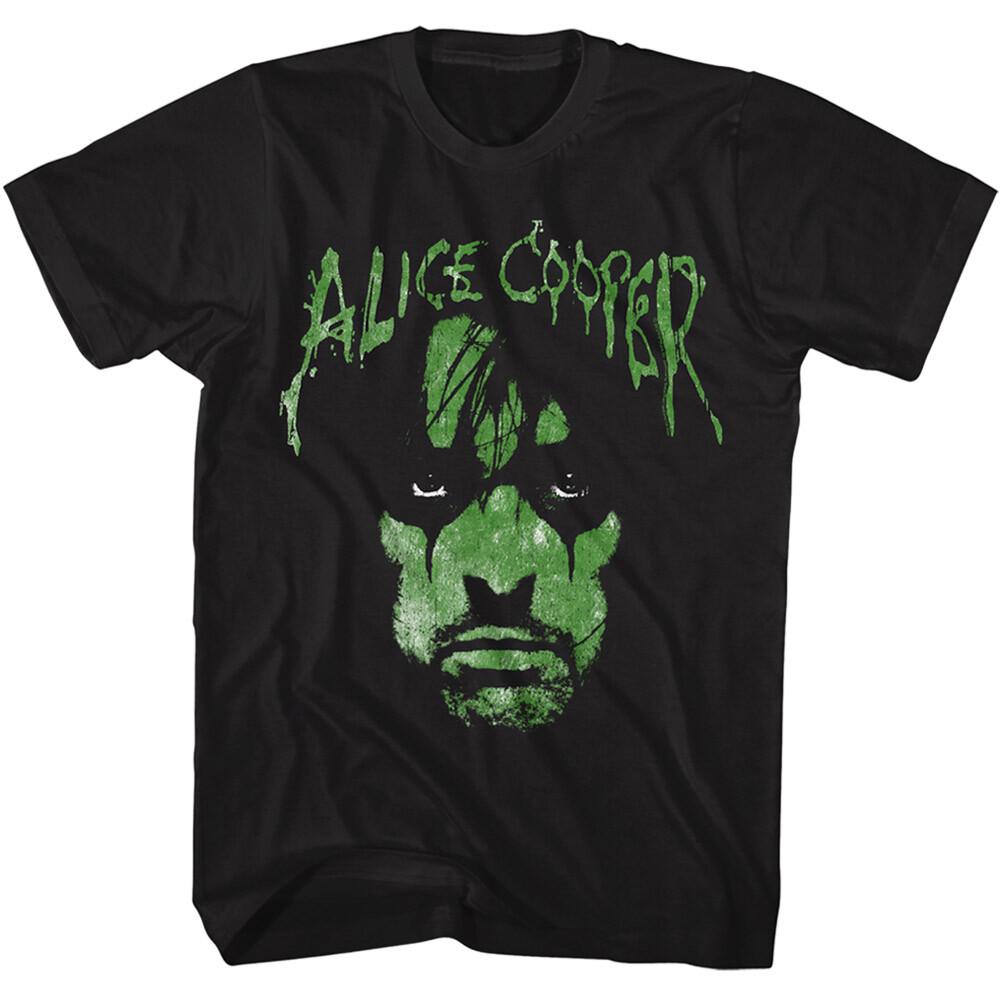 Alice Cooper Evil Alien Face Drawing Men T Shirt Shock Rock Concert Tour Merch M