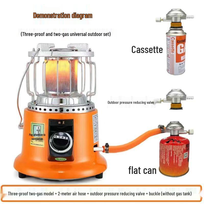 Burner Emperor Natural/Liquefied Gas Energy-Saving Fireplace Heater: New Model for Household Heating