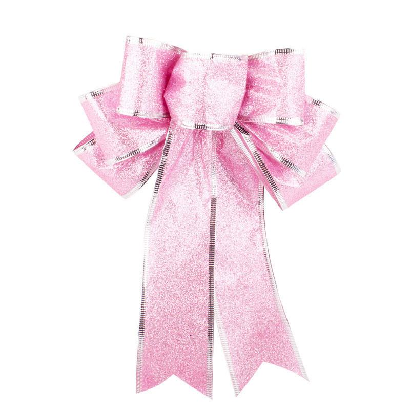 Christmas Stunning 20cm Bow Decorative Ornaments In Elegant Colors Perfect For Festive Cheer
