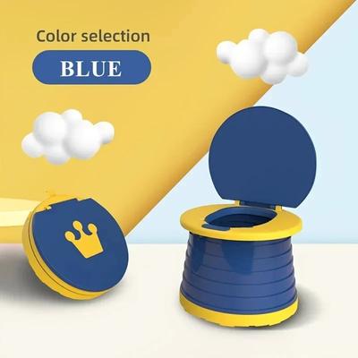 New 2-in-1 Children's Folding Toilet Portable Children's Travel Toilet Car Baby Toilet Potty Training Seat Suitable for Camping