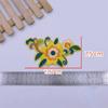 Flowers Leaves Embroidery Patches Hot Melt Adhesive Ironing DIY Embroidery Flowers Patch Sew Iron On Patches