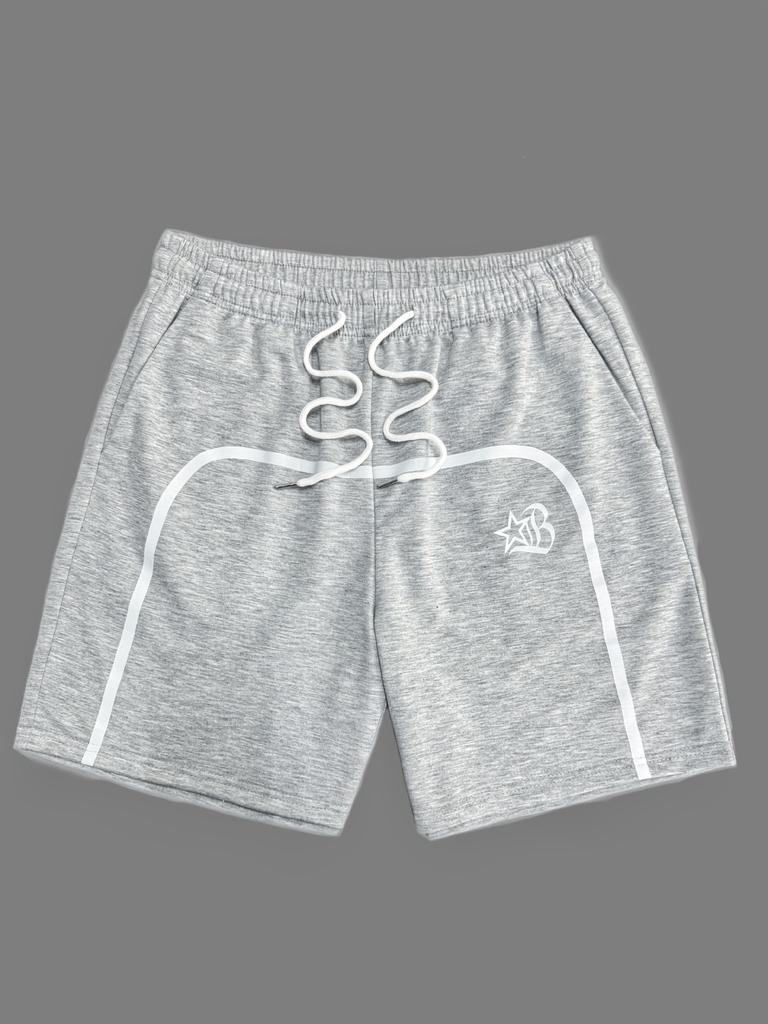 Men Gothic Angel Graffiti 3D Print Mesh Beach Shorts Elastic Drawstring Loose Straight Casual Summer Board Shorts