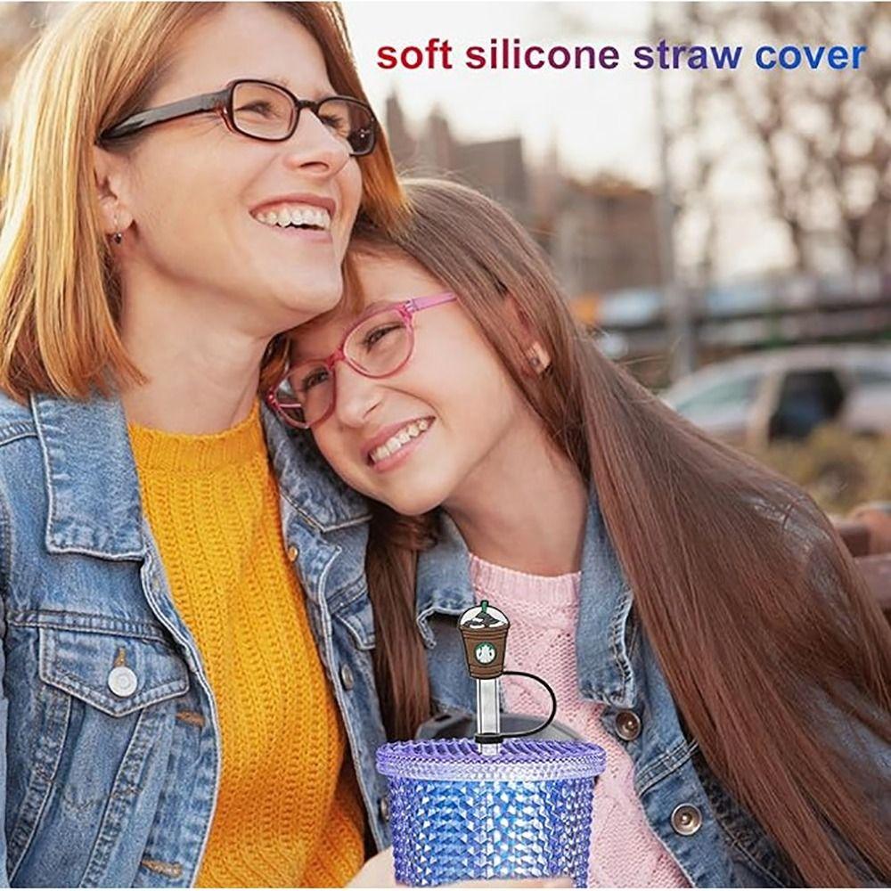 1/4Pcs BPA Free Drinking Straw Tips Cover Protectors Cap Straw Cap Durable Silicone Straw Cover